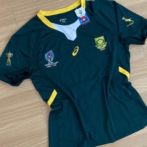 2019 South African WORLD CUP Rugby 🌿 CHAMPIONSHIP Jersey Men's Shirt SPRINGBOKS